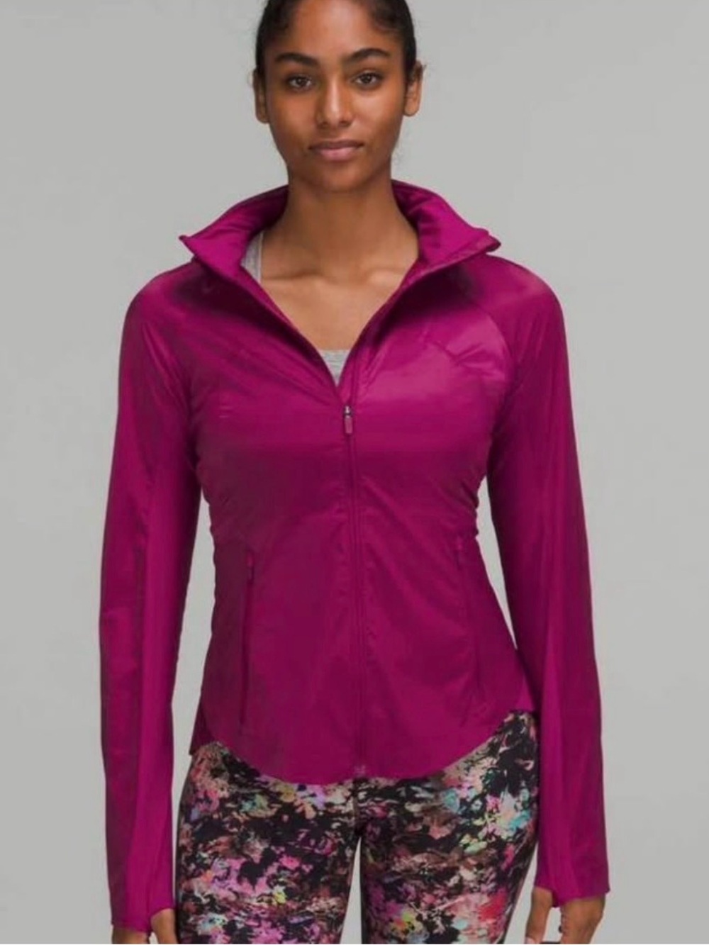 lululemon athletica Women's Magenta Zip-Front Lightweight Jacket